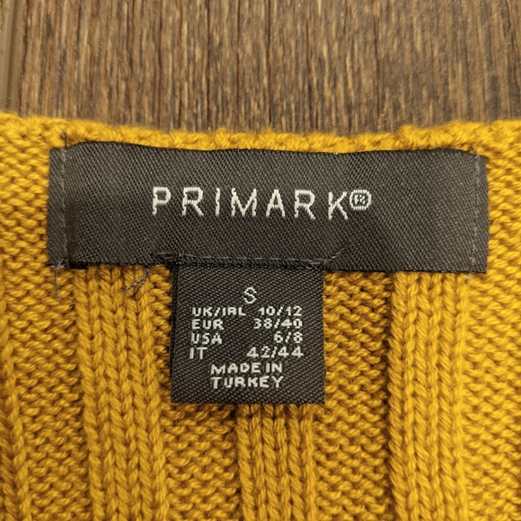Primark Gold knit tank / vest size small - Picture 4 of 5